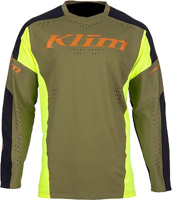 Klim XC Pro, Trikot - Dunkelgrün/Neon-Gelb/Schwarz - L von Klim