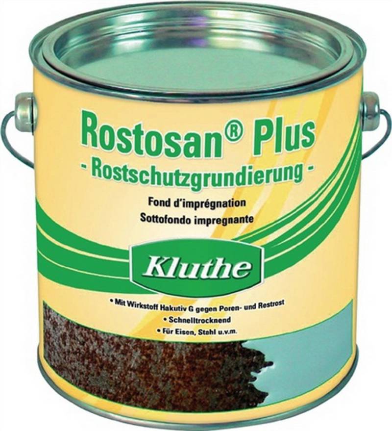 Rostschutz Rostosan grau 750ml 1l=15m2 Preis per 6 Stück von Kluthe