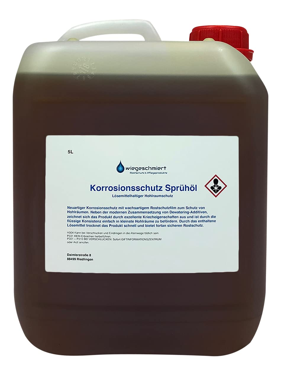 Knaus Schmierstoffe 5 Liter Korrosionsschutz Sprühöl | Hohlraumschutz Konservierungsöl lösemittelhaltig, 5L Kanister von Knaus Schmierstoffe