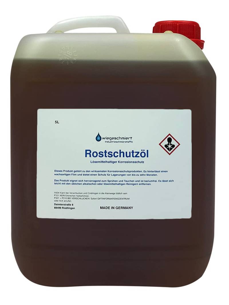 Knaus Schmierstoffe 5 Liter Rostschutzöl Korrosionsschutz Sprühöl | Hohlraumschutz Konservierungsöl, 5L Kanister von Knaus Schmierstoffe