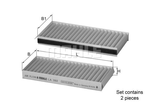 Filter, Innenraumluft Knecht LA 392/S von Knecht