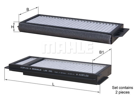 Filter, Innenraumluft Knecht LAK 346/S von Knecht