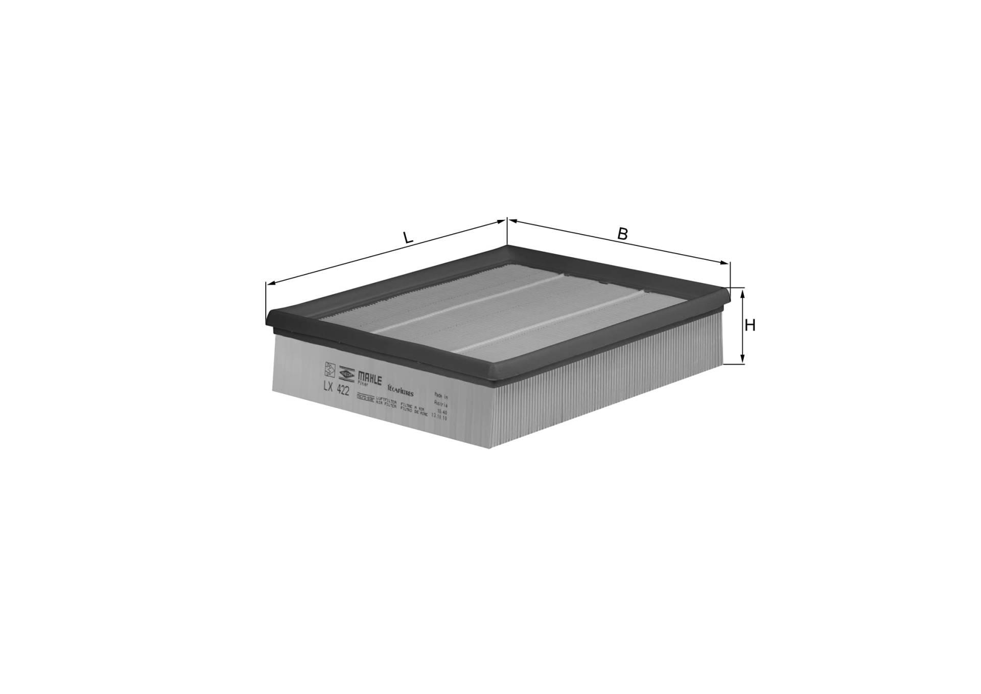 Mahle Knecht LX 422 Luftfilter von MAHLE