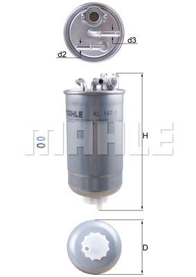 Kraftstofffilter Knecht KL 147/1D von Knecht