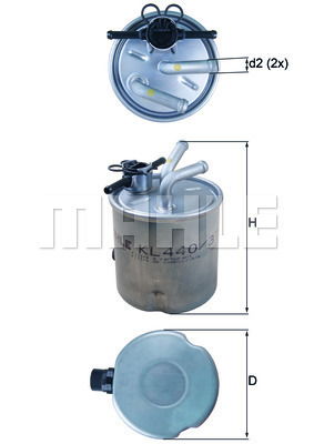 Kraftstofffilter Knecht KL 440/37 von Knecht