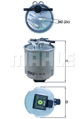 Kraftstofffilter Knecht KL 440/39 von Knecht