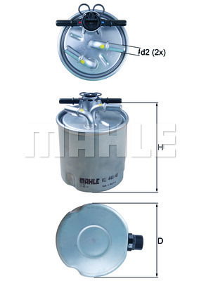 Kraftstofffilter Knecht KL 440/40 von Knecht