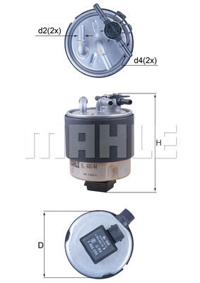 Kraftstofffilter Knecht KL 440/44 von Knecht