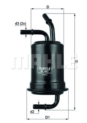 Kraftstofffilter Knecht KL 487 von Knecht