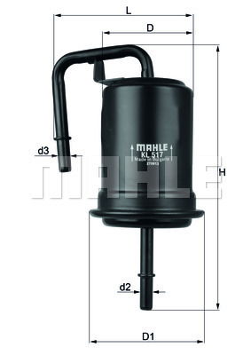 Kraftstofffilter Knecht KL 517 von Knecht