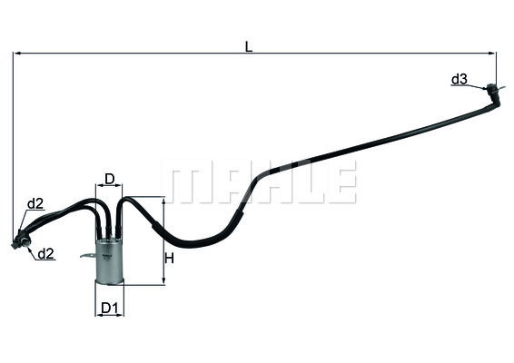 Kraftstofffilter Knecht KL 553 von Knecht