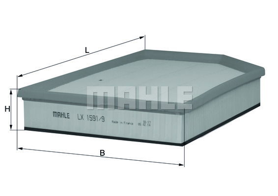 Luftfilter Knecht LX 1591/9 von Knecht