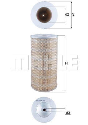 Luftfilter Knecht LX 882 von Knecht