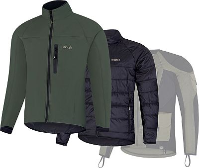 Knox Dual Pro 3in1, Textiljacke - Dunkelgrün - S von Knox