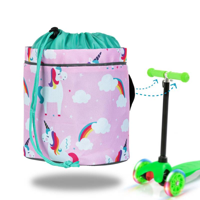 Knuffig Lenkertasche Kinder – Reflektierende Fahrradtasche für Laufrad & Kinderfahrrad – Fahrradkorb – Verstellbar durch Klettverschluss Kleinkinder von Knuffig