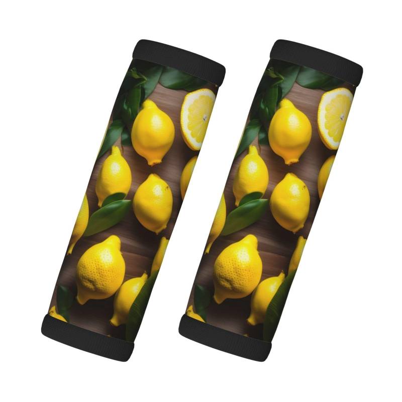 Fresh Tropical Lemons Neopren-Gepäckgriffwickel für Koffer-Identifikator, Gepäckhersteller, Abdeckungen, Reisezubehör von KoNsev