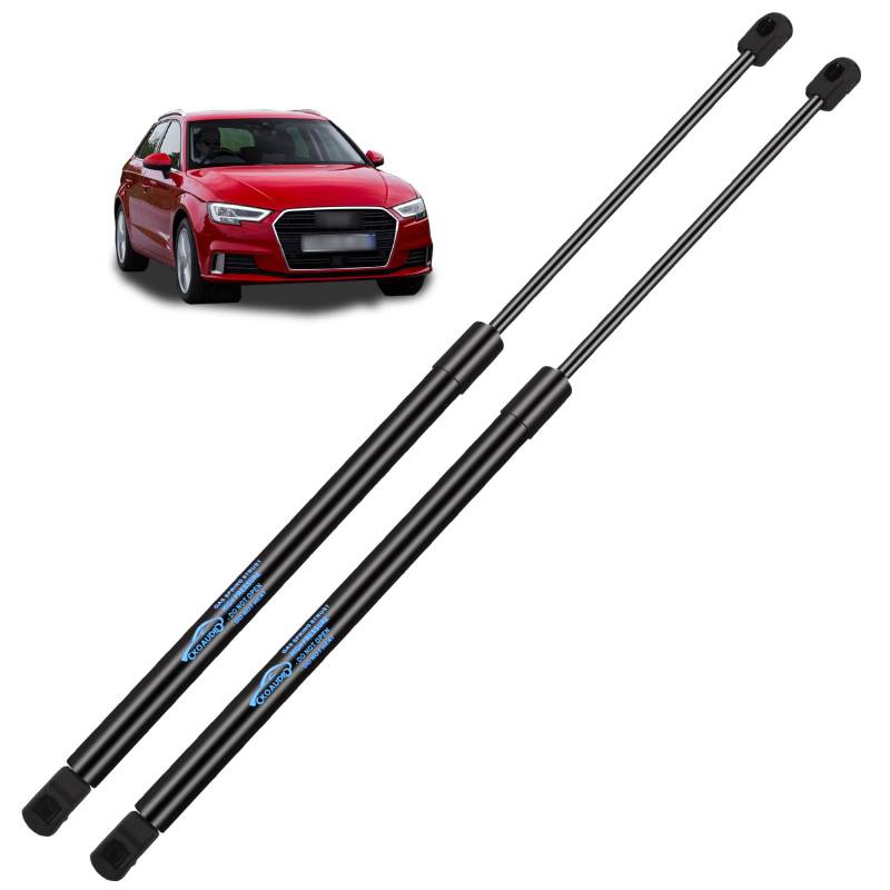 Koaudb 2x Heckklappendämpfer für Audi A3 Sportback 8PA Kofferraum Dämpfer Gasdruckdämpfer Gasfeder Heckklappe Schwarz Gasfeder Dämpfer Replace für #8P4 827 552 B, 8P4827552B von Koaudb