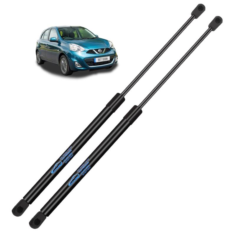 Koaudb 2x Heckklappendämpfer für Nissan Micra Mk4 K13 2010-2016 Kofferraum Dämpfer Gasdruckdämpfer Gasfeder Heckklappe Schwarz Gasfeder Dämpfer Replace für #904513HN0A von Koaudb