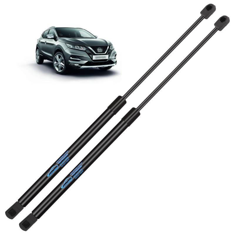 Koaudb 2x Heckklappendämpfer für Nissan Qashqai II (J11) 2013-2019 Kofferraum Dämpfer Gasdruckdämpfer Gasfeder Heckklappe Schwarz Gasfeder Dämpfer Replace für #904504EA0A,904504EA1A von Koaudb