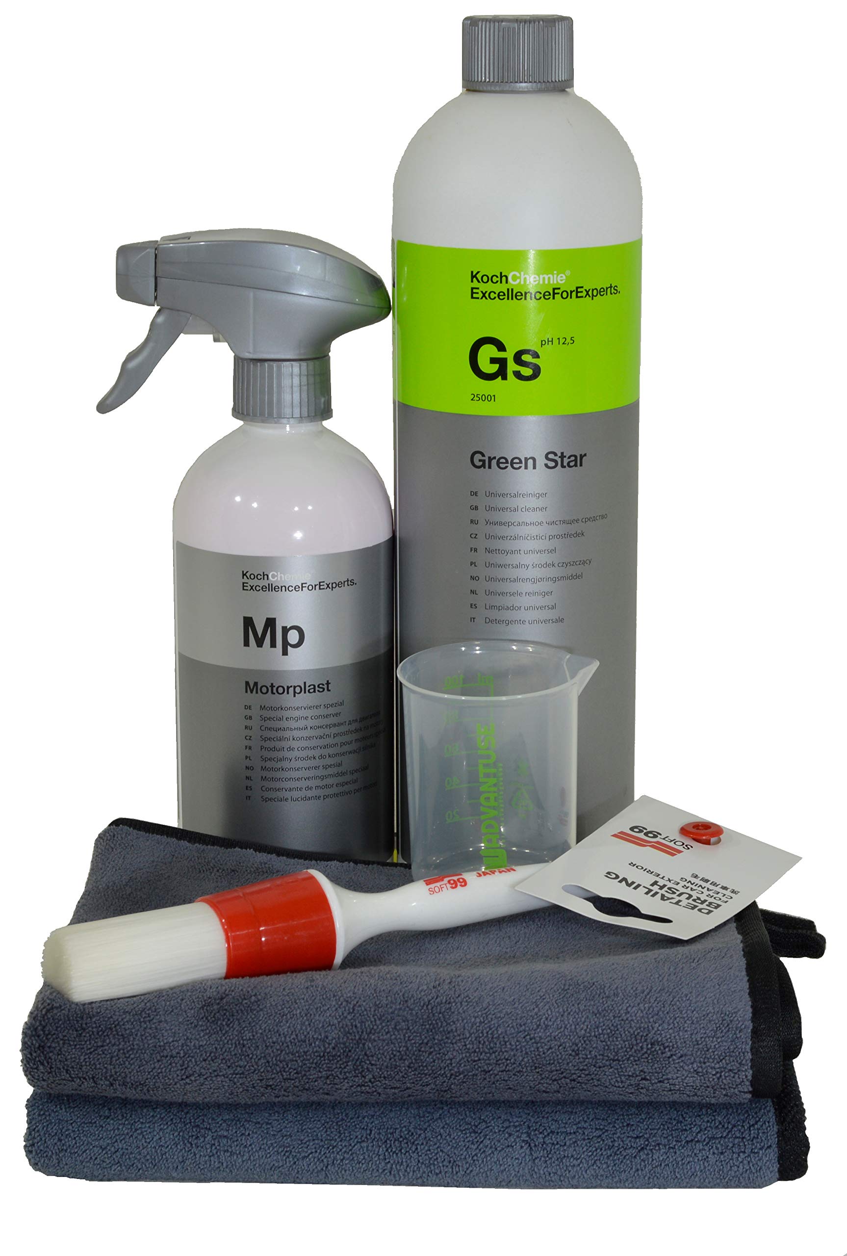 ADVANTUSE Motorrreinigungs Sets - Sets für die Motorreinigung und Versiegelung - (Motorplast + Greenstar) von Koch Chemie / ADVANTUSE