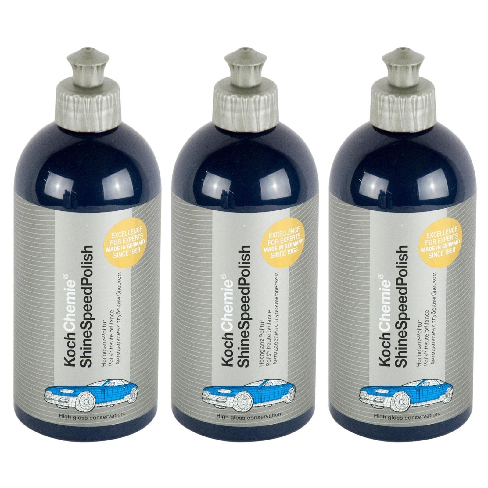 Koch Chemie 3X Shine Speed Polish Politur Hochglanzpolitur Autopolitur 500 ml von KOCHCHEMIE