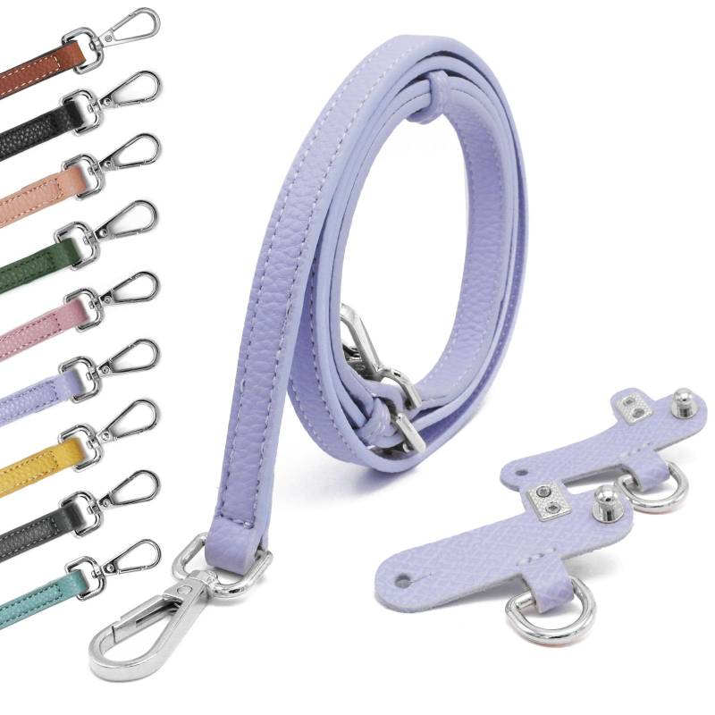 PU Leder Tasche PU-Leder Schulterriemen Taschenriemen Verstellbar Schultergurt Lederriemen Trageriemen Schultergurte Gurt Riemen für Strap Taschenband Hellviolett von Kocris Casa