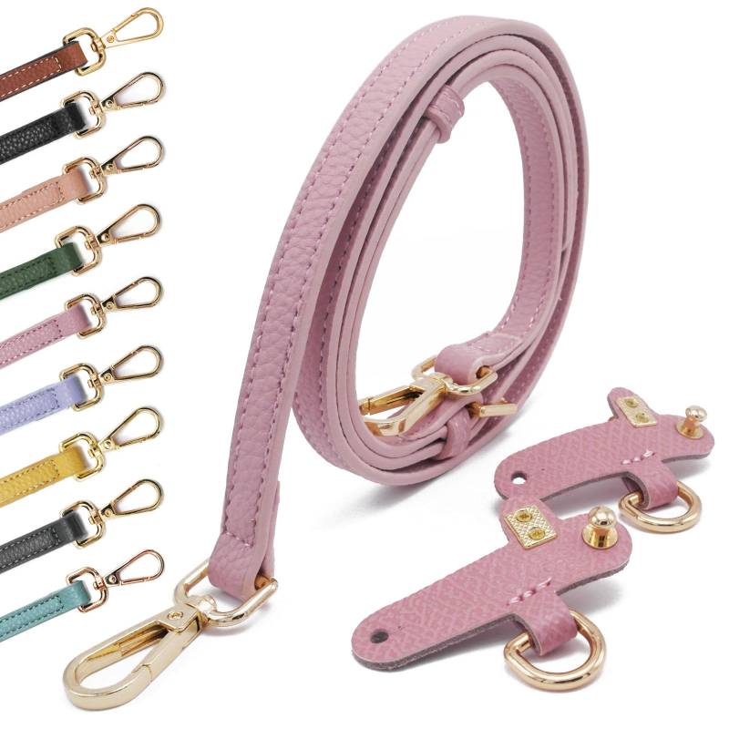 Pelle PU Tasche PU-Leder Schulterriemen Taschenriemen Verstellbar Schultergurt Lederriemen Trageriemen Schultergurte Gurt Riemen für Strap Taschenband rosa von Kocris Casa