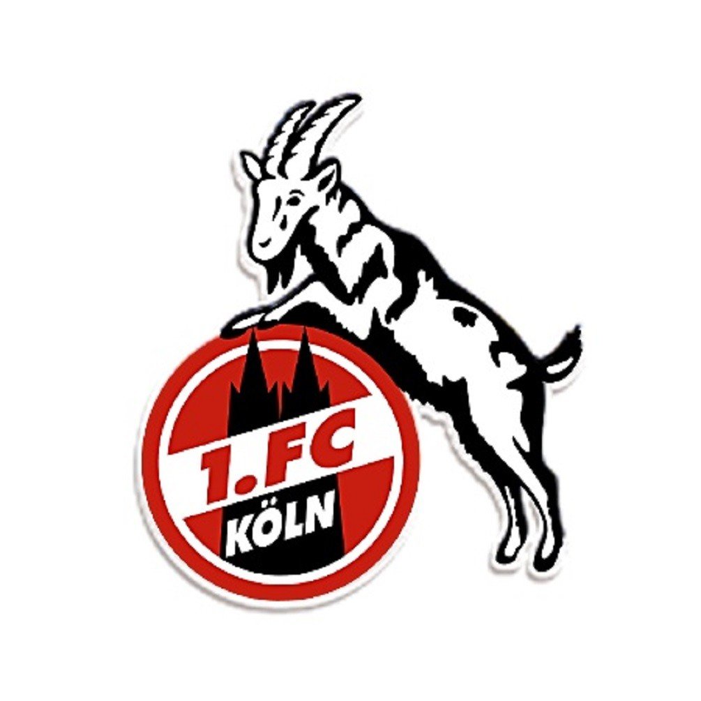 1. FC Köln Aufkleber - Logo farbig - 8 cm Autoaufkleber Sticker - Plus Lesezeichen I love Köln von Köln Cologne