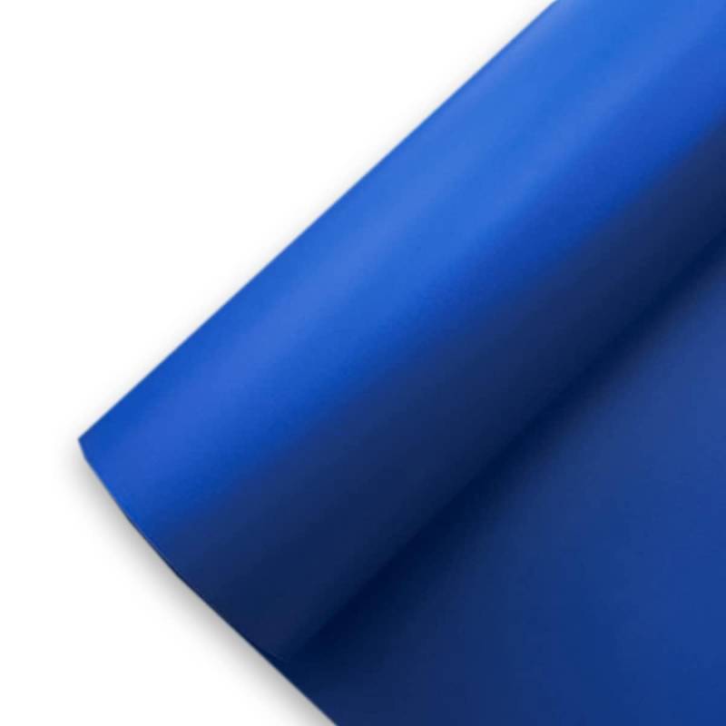 Könighaus (4,34€/m2) Blau Metallic Matt Autofolie 3000 x 152 cm blasenfrei mit Anleitung (ganze Rolle) von Könighaus