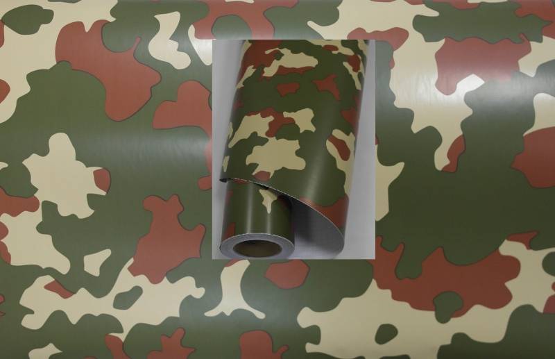 Könighaus (6,25€/m2) Sumpf I 2000 x 152 cm blasenfrei mit Anleitung (Camouflage Autofolie) von Könighaus