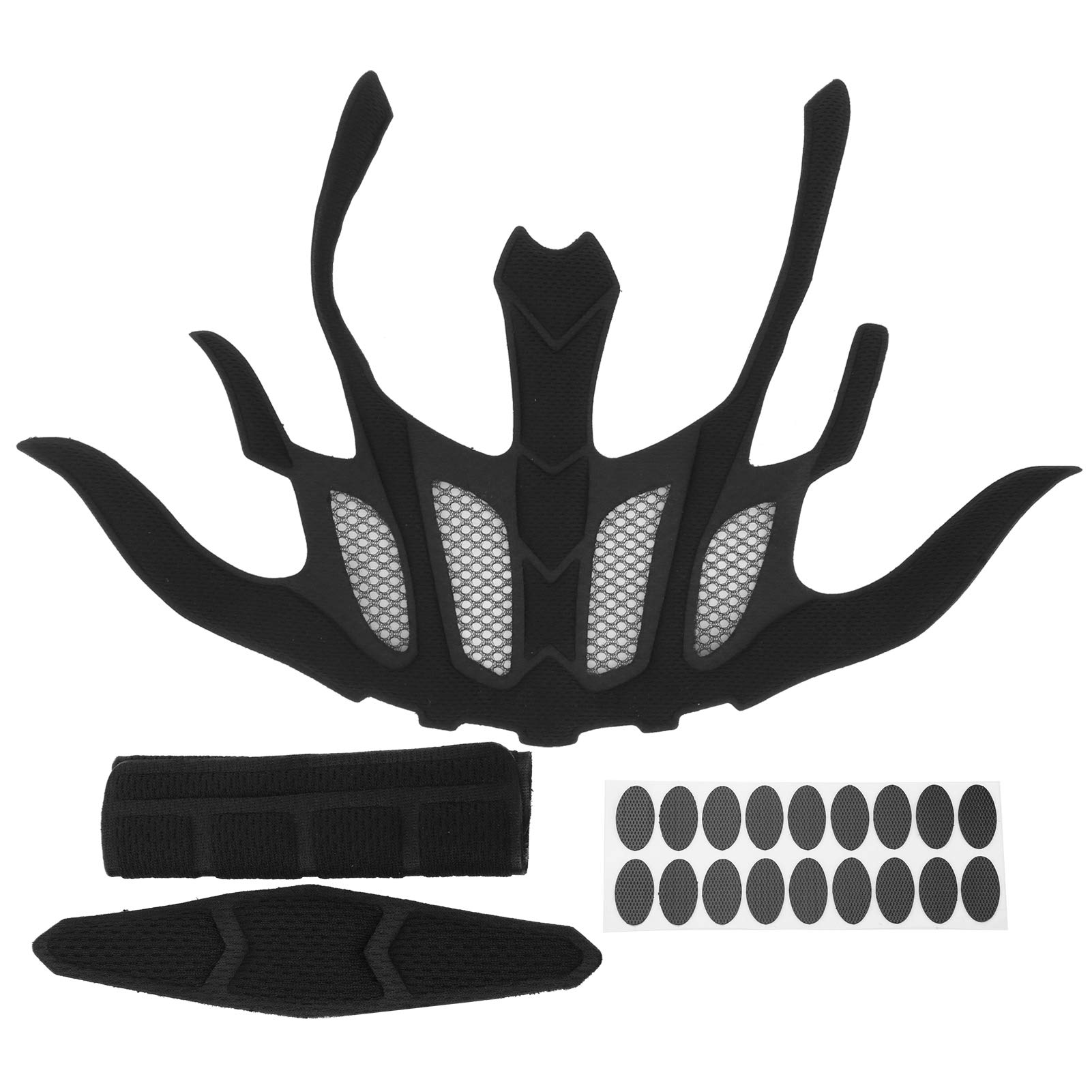 Koieam Helmpolsterung, 2 Sets Fahrrad-Helmpolster-Set, Radfahren, Motorradhelm, Schaumstofffutter mit Insektenschutznetz von Koieam