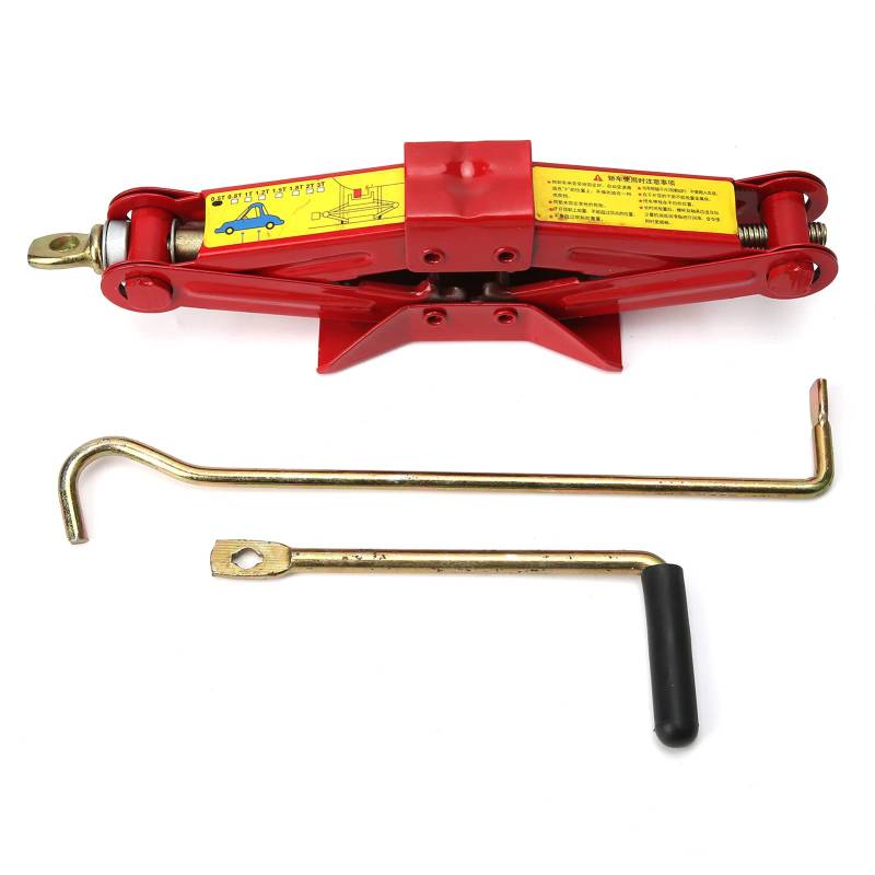 Scissor Jack Pro Car Tire Eisengriff Hebewerkzeug rot im Freien (0.5T) von Koieam