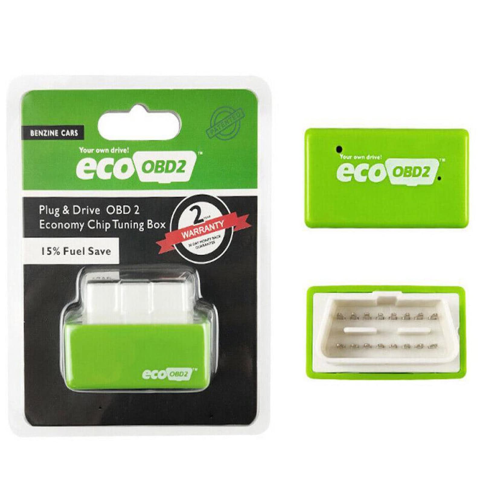 Kolarmo Eco OBD OBD2 Economy Fuel Saver Tuning Box Chips Gerät für Benzin Gas Einsparungen Plug and Play (1 Stück) von Kolarmo