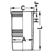 Zylinderlaufbuchse KOLBENSCHMIDT 89534110 von Kolbenschmidt