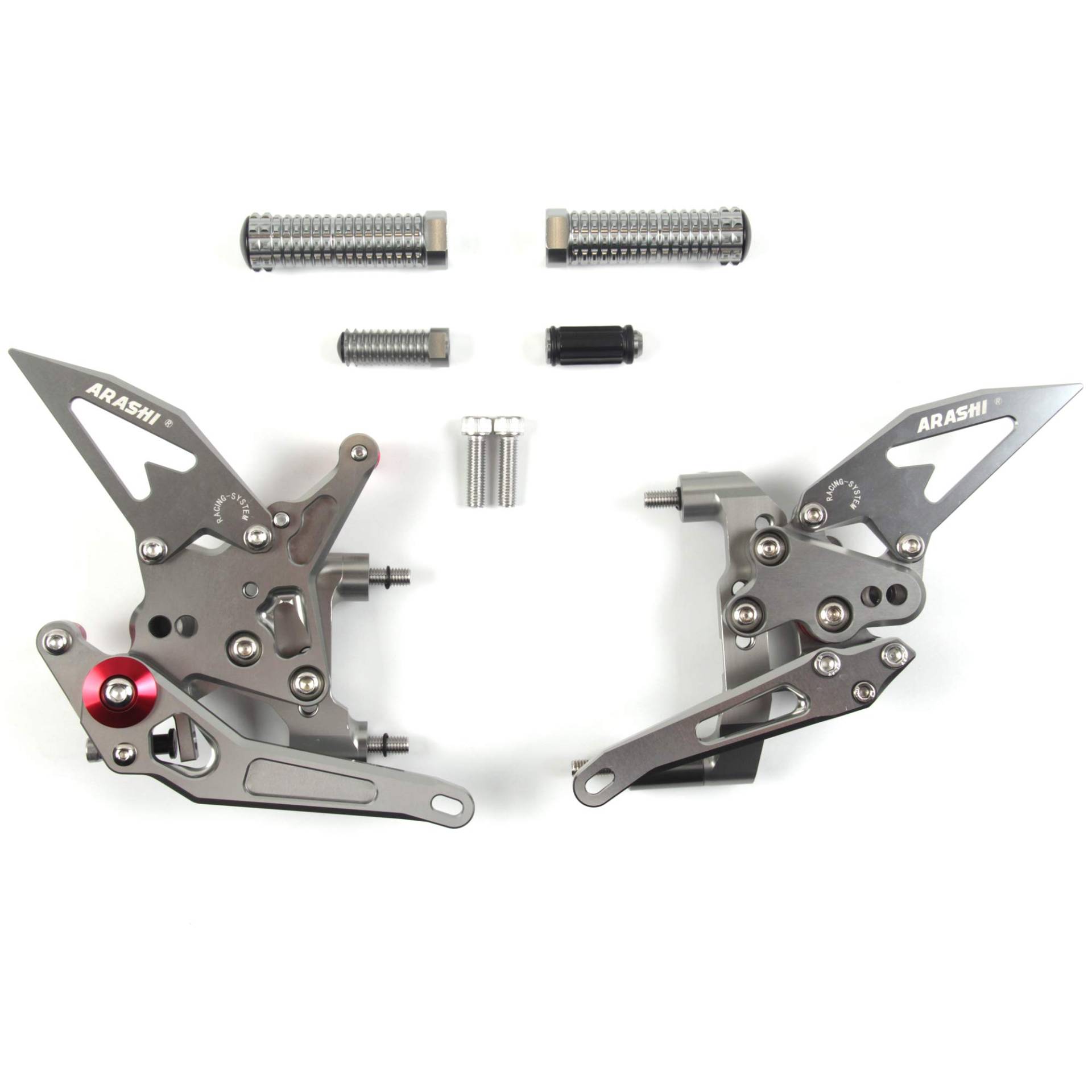 (Version2.0) Verstellbare Rearsets für DUCATI 1199 1199S 1199R Panigale Superleggera 2012-2017/899 Panigale 2014 2015 Hintere Sets Fußrasten Zubehör 1199 S R Grau von Konerstone