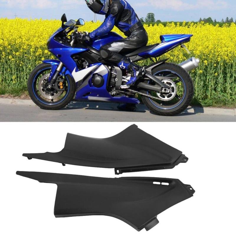 Konforhom 2 x Seitenluft-Staubschutz-Verkleidungseinsatz Teil schwarz für Yamaha YZF R6 2003 2004 2005 von Konforhom