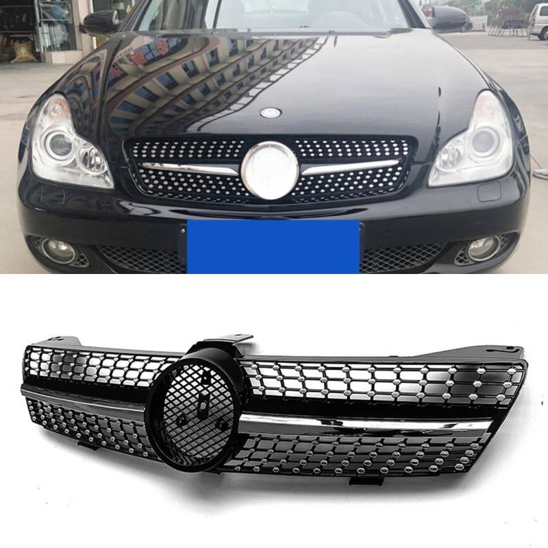 Konforhom Frontgrill für neue CLS-Klasse W219, Diamantgrill 2005–2008, W219-Grill, CLS300, CLS350, CLS500, ohne Emblem von Konforhom