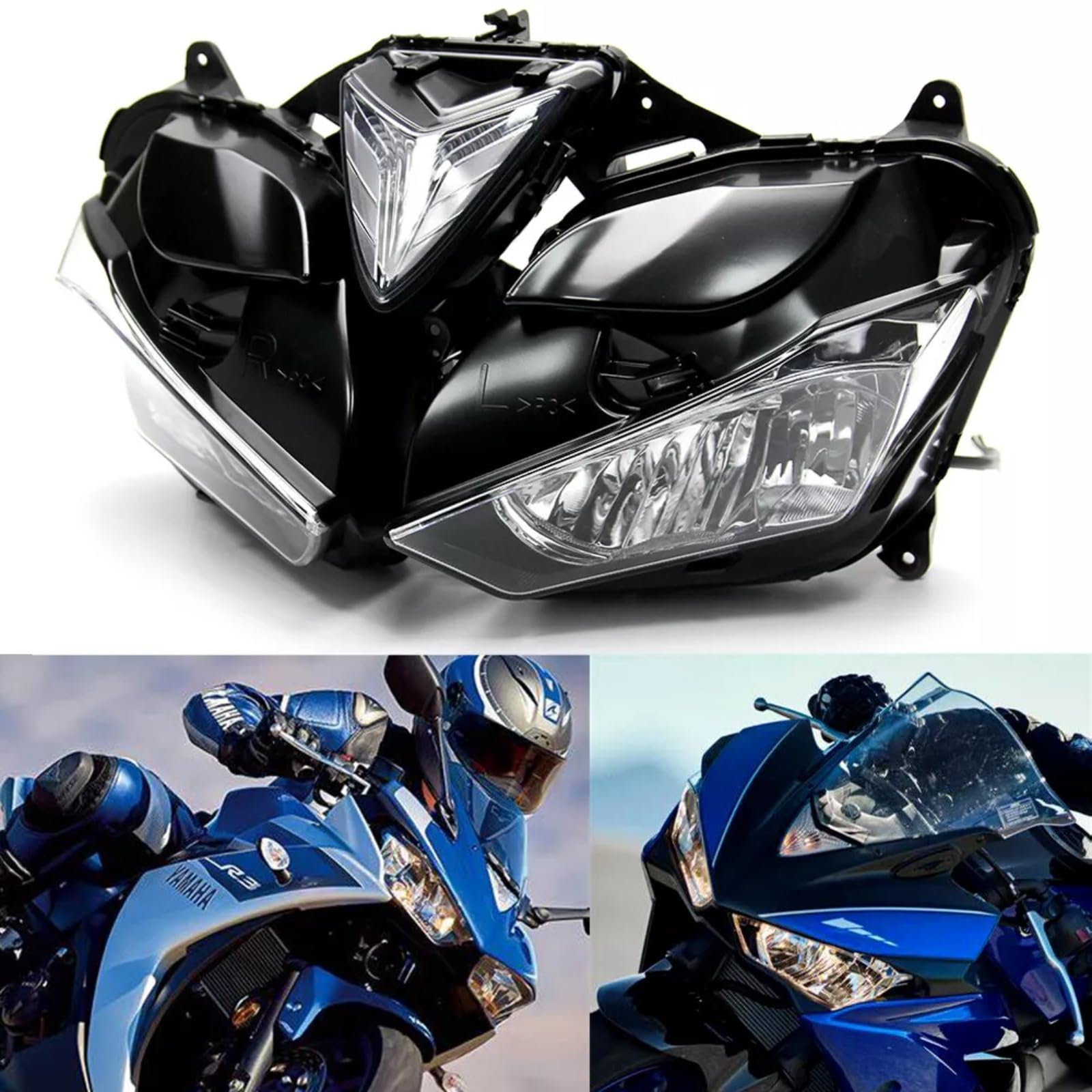 Konforhom Frontscheinwerfer Montage für Yamaha YZF-R3 YZF-R25 2013 2014 2015 2016 2017 2018 von Konforhom