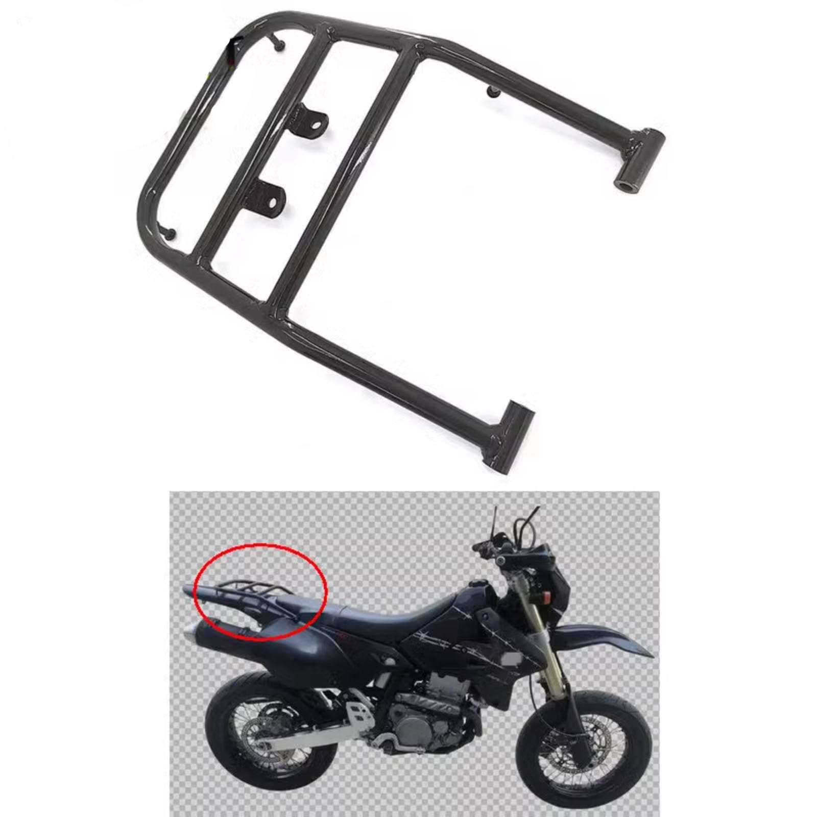 Konforhom Heckträger Gepäckträger Suzuki DRZ400 S/SM DRZ400SM DRZ400S 00-20 DRZ400E von Konforhom