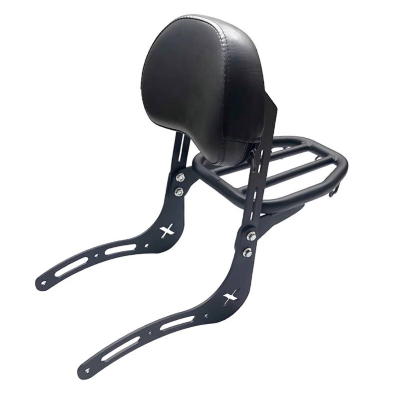 Konforhom Rückenlehne Sissy Bar + Gepäckträger Pad für Honda Rebel 500 300 CMX500 CMX300 von Konforhom