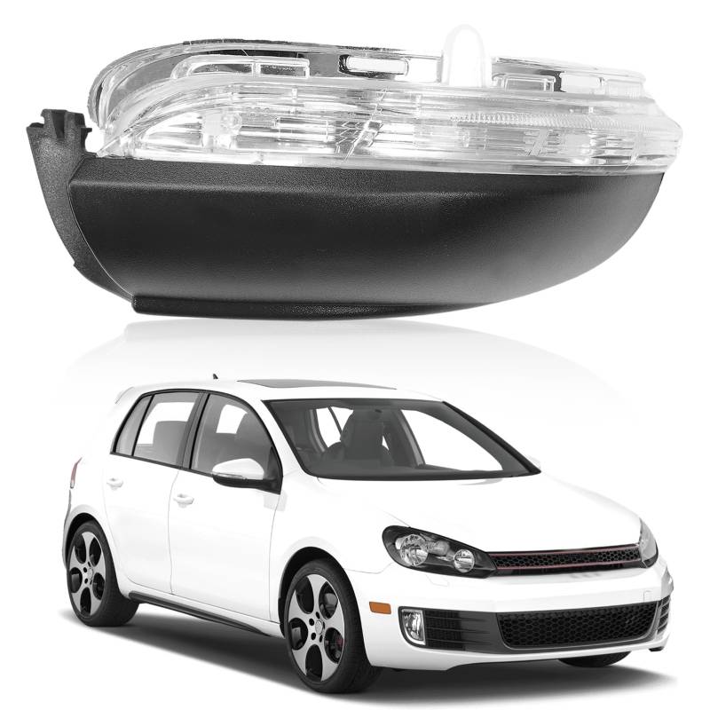 Konuooer Rückspiegel Blinker für Golf 6 MK6 /GTI / R20, Blinker Seitenspiegel für Tou-ran 2011-2015 5K0949101(links - Fahrerseite) von Konuooer