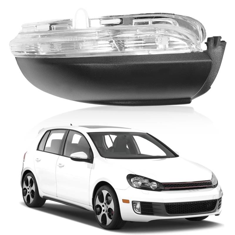 Konuooer Rückspiegel Blinker für Golf 6 MK6 /GTI / R20, Blinker Seitenspiegel für Tou-ran 2011-2015 5K0949102 (rechts - Beifahrerseite) von Konuooer