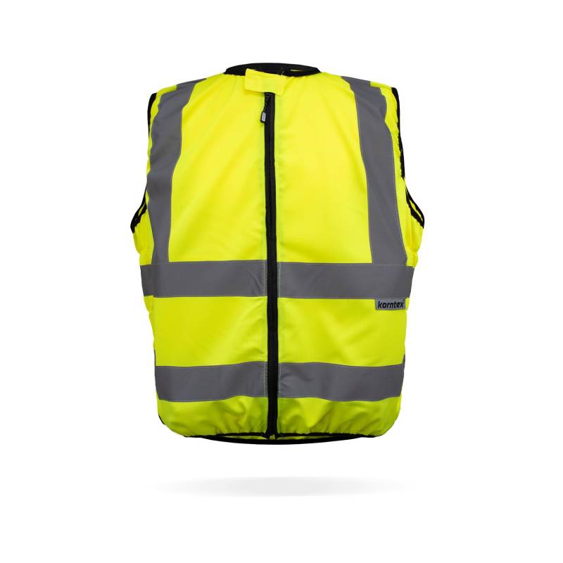 Korntex Hi-Vis Motorradweste, Warnweste Motorradfahrer, KXMOTOG3XL, Signal-Gelb 3XL von Korntex