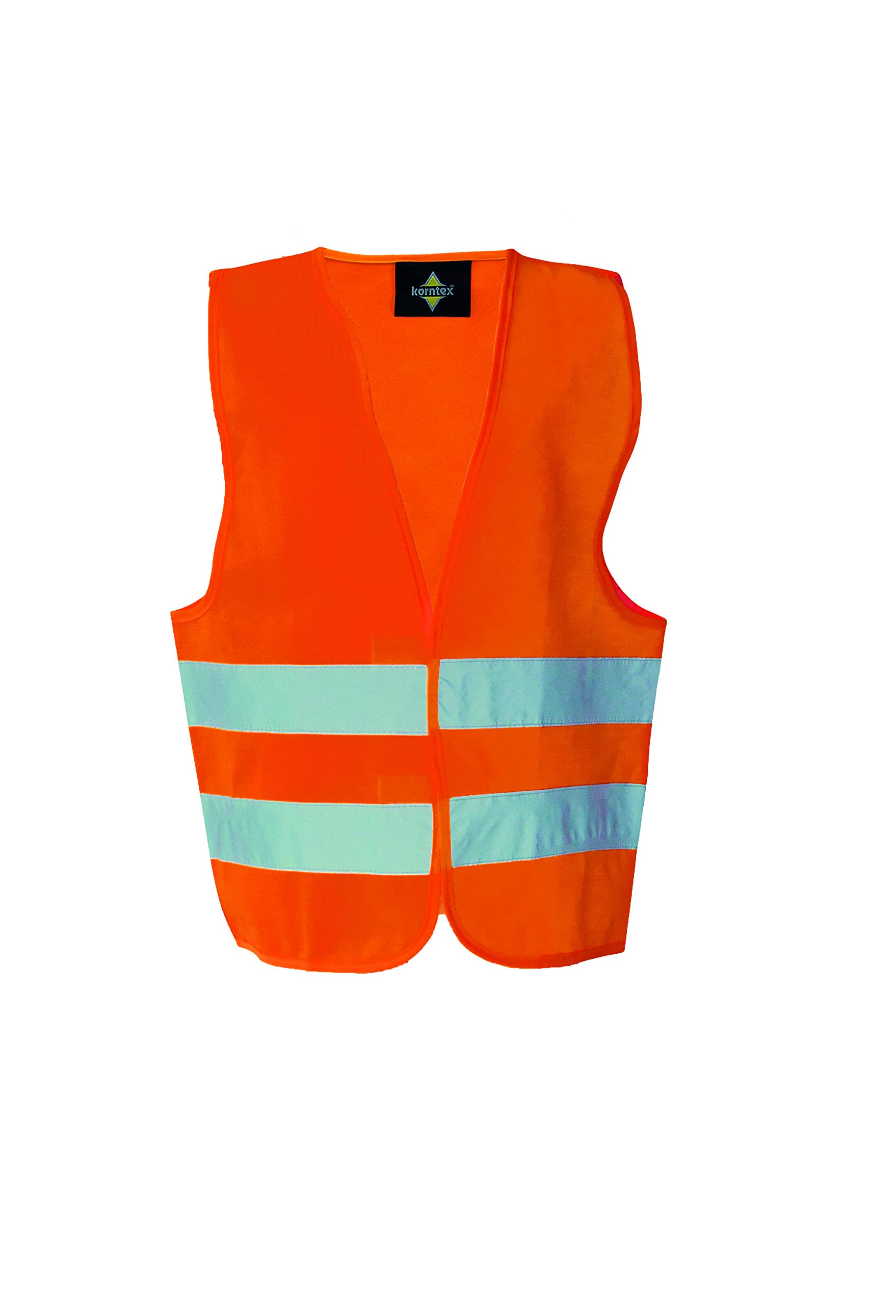 Korntex Unisex Kinder Kwo100s Warnweste Standard Kinder, Orange, S EU von Korntex