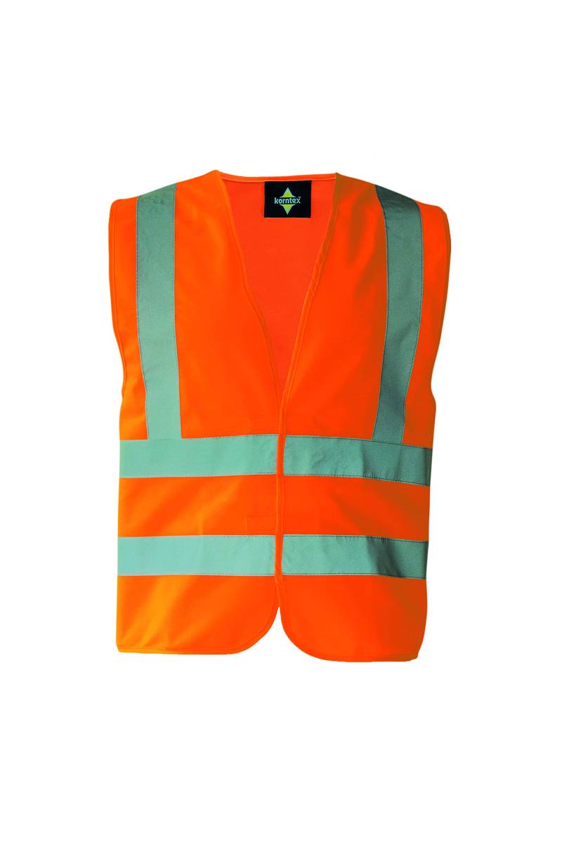 Korntex Funktionsweste - 4 Reflexstreifen KXVRO4XL, Orange, 4XL von Korntex