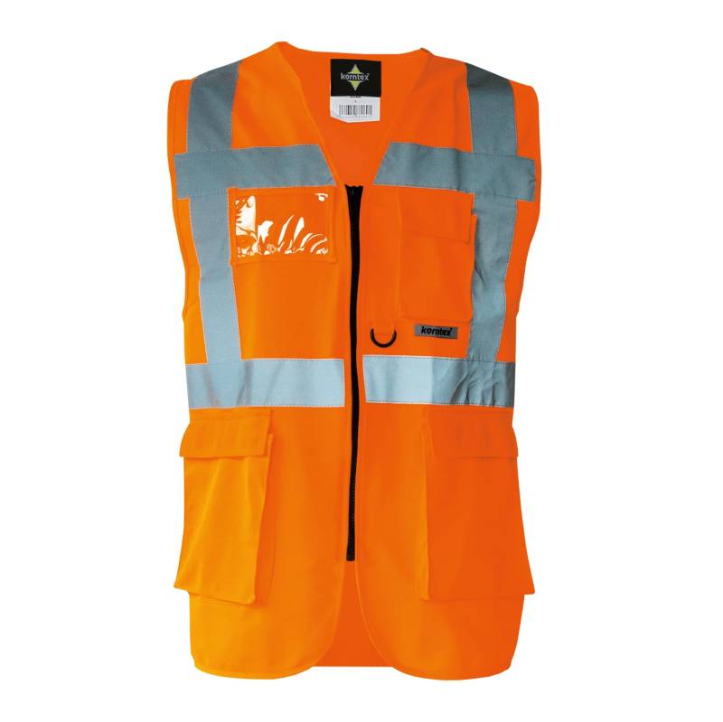 Korntex Executive Multifunctional Safety Vest Berlin Signal Orange L (KX802) von Korntex