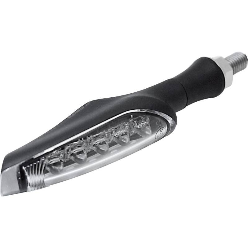 Koso LED Blinker Metall M8 schwarz, klares Glas von Koso