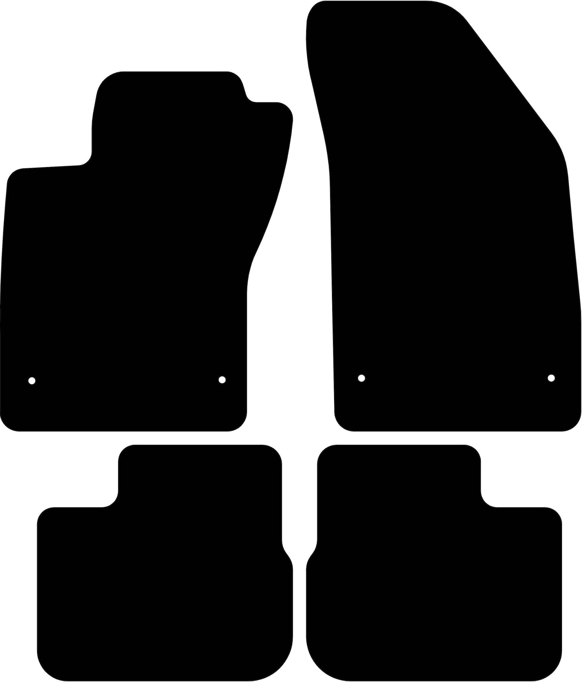 Kovvar Fußmatten passend für FIAT Tipo 2016-2021 Passend zur Ausführung: Limousine | Qualität: Comfort von Kovvar