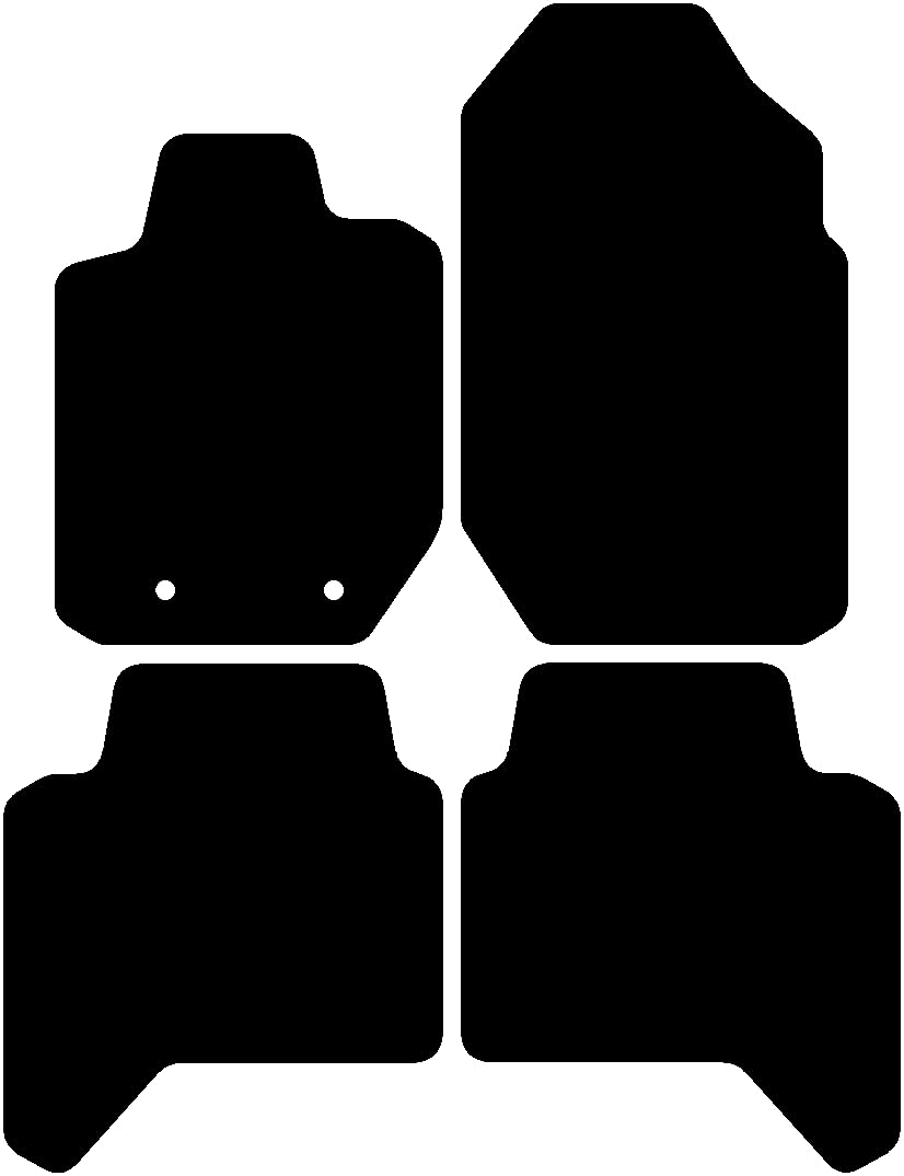 Kovvar Fußmatten passend für Ford Ranger 2019-2024 Passend zur Ausführung: Doppelkabine | Qualität: Luxury von Kovvar