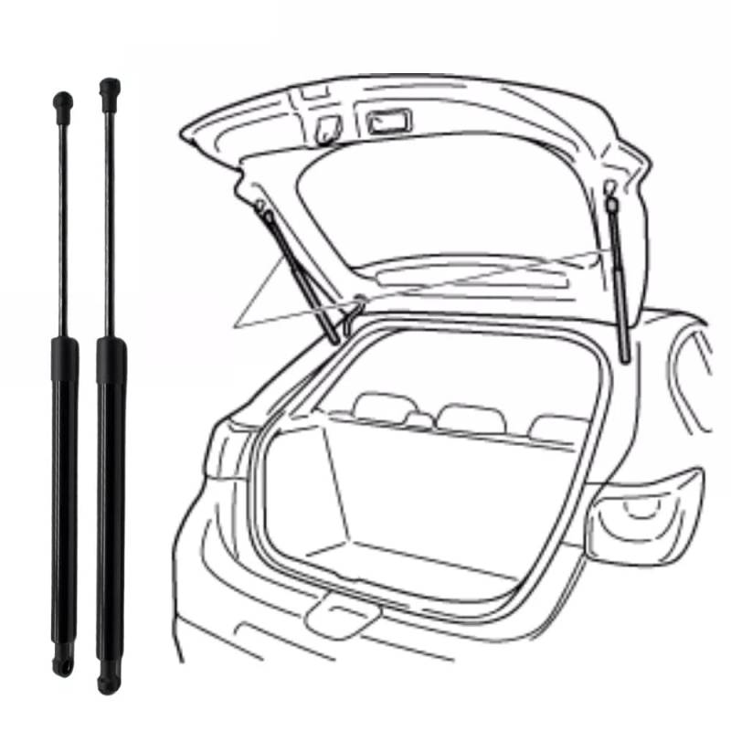 2 Stück Heckklappendämpfer Gasfeder Kofferraum für VW Corrado Coupe (53i) 1987-1995(No #535827550A)-64cm, Kofferraum-Gasfeder Gasdruckdämpfer Gasdruckfeder Heckklappe von Kpfdyt